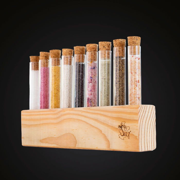 9er Gewürzständer für Röhrchen - Insel - Salz