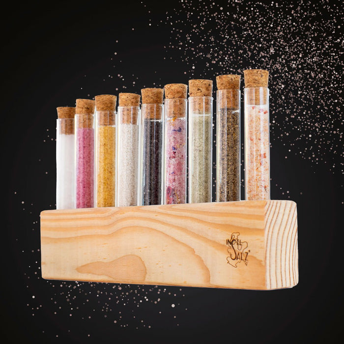9er Gewürzständer für Röhrchen - Insel - Salz